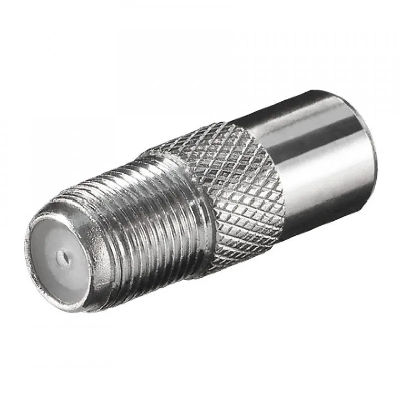 Adattatore antenna Goobay F femmina a maschio coassiale grigio - immagine 1