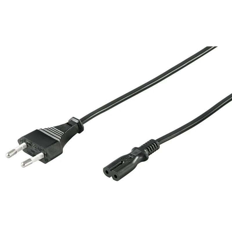 Cavo di alimentazione Goobay IEC-320/C7 50 cm Nero - immagine 1