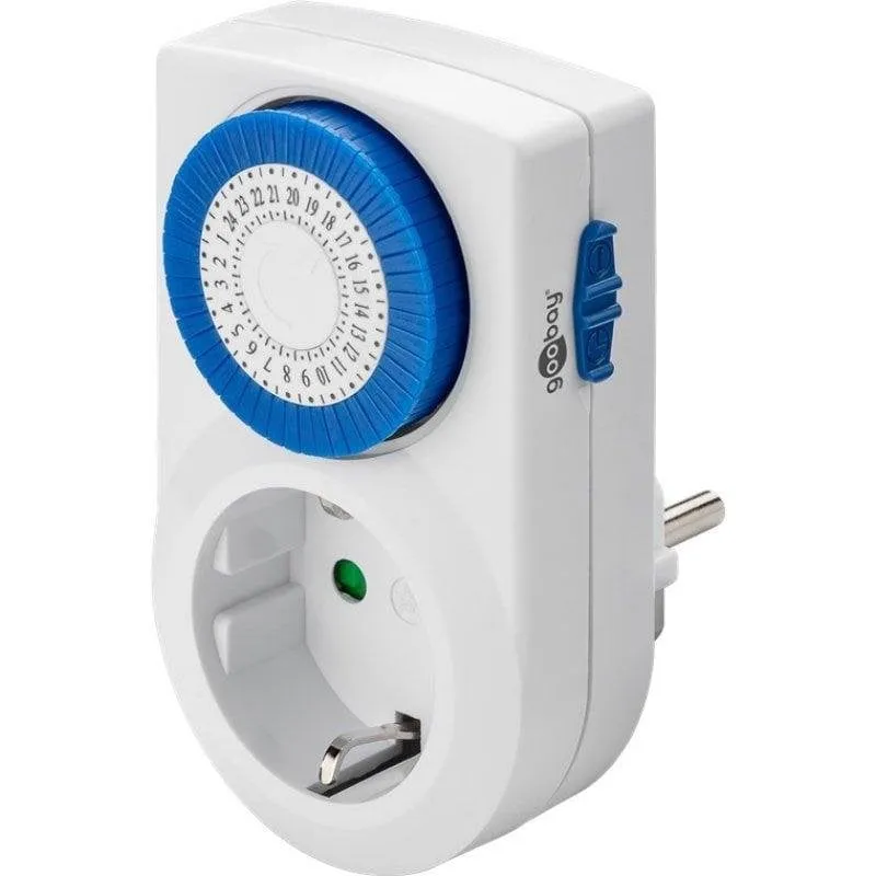 Multipresa Goobay 59038 1 presa timer analogico programmabile 16A 3500W IP20 - immagine 1