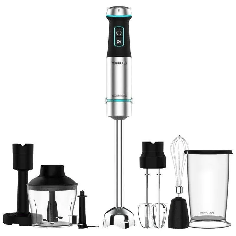 Frullatore a immersione Cecotec Power TitanBlack 1200 XL PerfectCream&Crush 1200W titanio XL - immagine 1