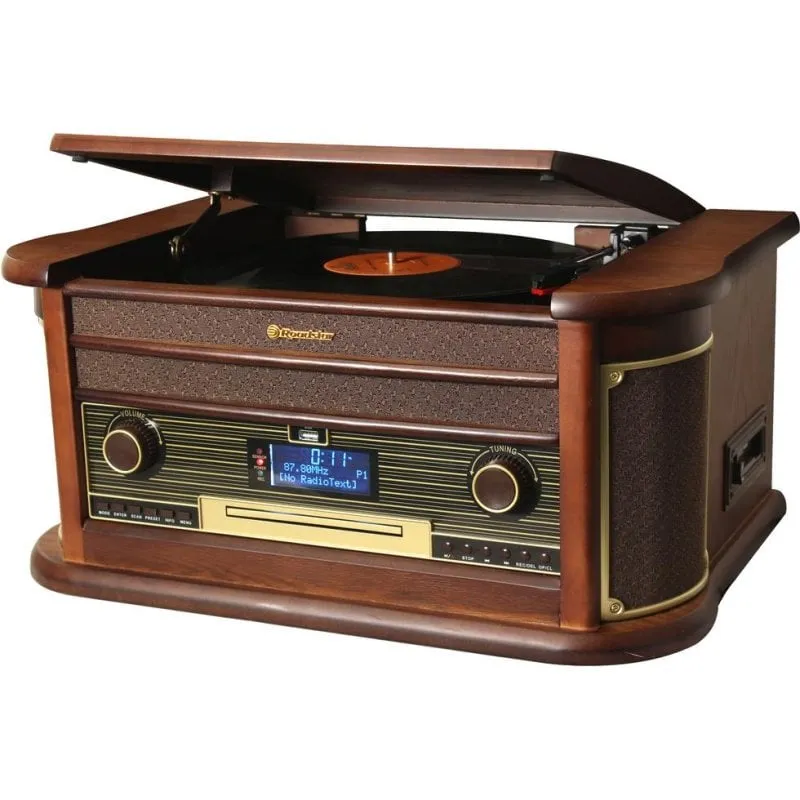Giradischi Roadstar HIF-1996D+BT 5 W RMS Bluetooth AUX CD cassette USB DAB+ - immagine 1