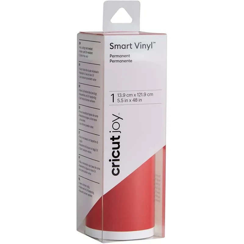 Vinile adesivo permanente Cricut Joy 13,9 x 121,9 cm Rosso - immagine 1