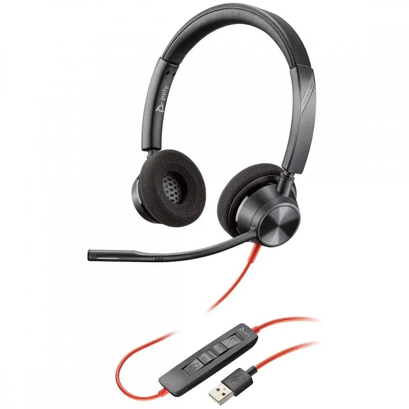 Cuffie USB nere Poly Blackwire 3320 - immagine 1