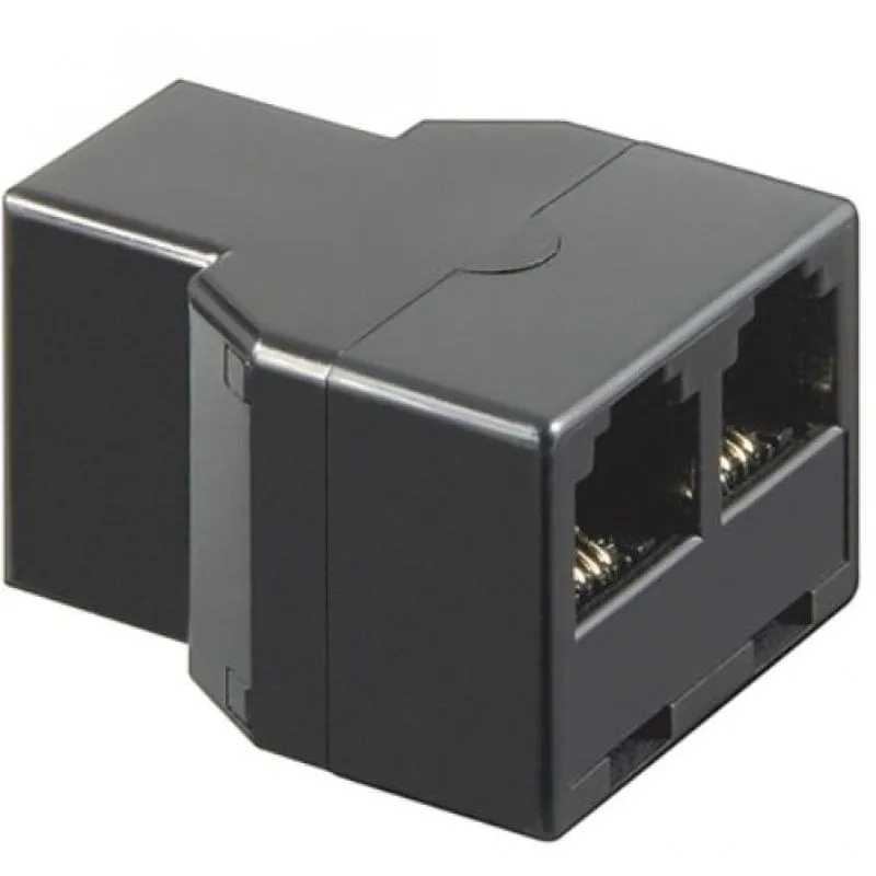 Splitter Goobay RJ11 femmina/femmina nero - immagine 1