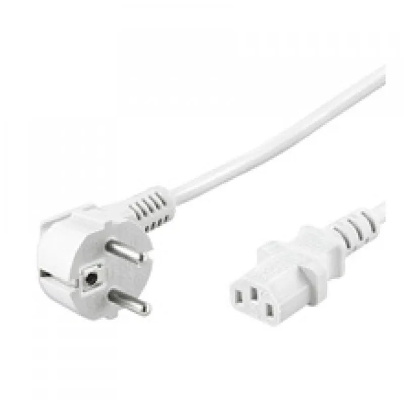 Cavo di alimentazione Goobay per CPU CEE7/C13 3m Bianco - immagine 1