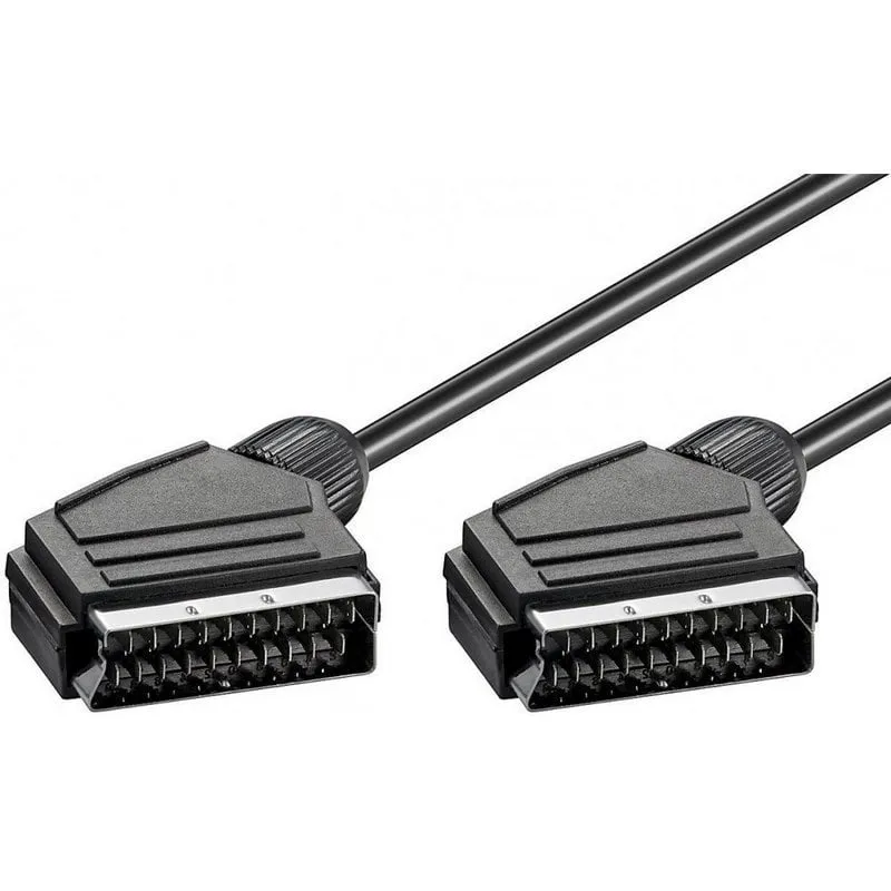 Cavo Goobay Scart/Scart maschio-maschio 2 m Nero - immagine 1