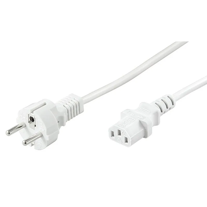Cavo di alimentazione Goobay per CPU dritta C13/C14 5 m Bianco - immagine 1