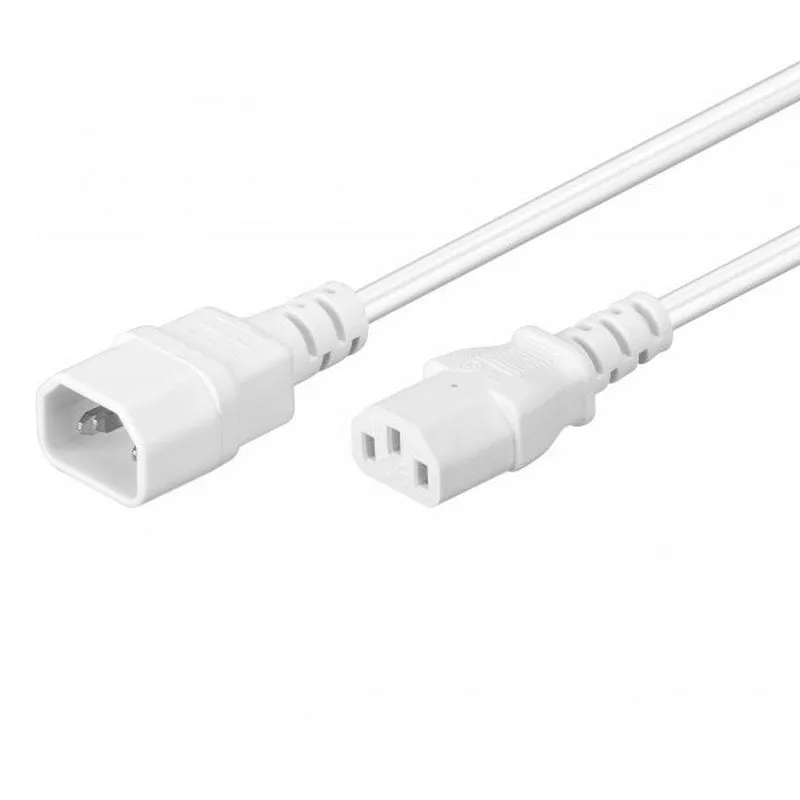 Cavo di alimentazione CPU Goobay C13/C14 0,50 m bianco - immagine 1
