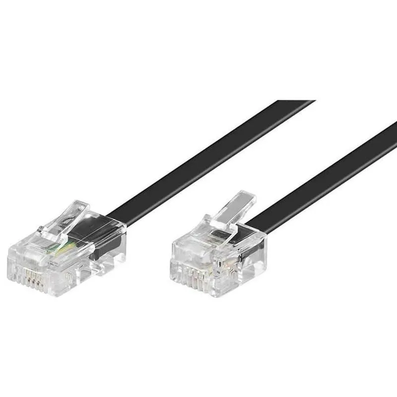 Cavo adattatore di rete Goobay RJ11 a RJ45 3 m Nero - immagine 1