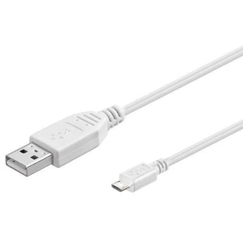 Cavo Goobay USB 2.0 a MicroUSB B maschio/maschio 5 m bianco - immagine 1