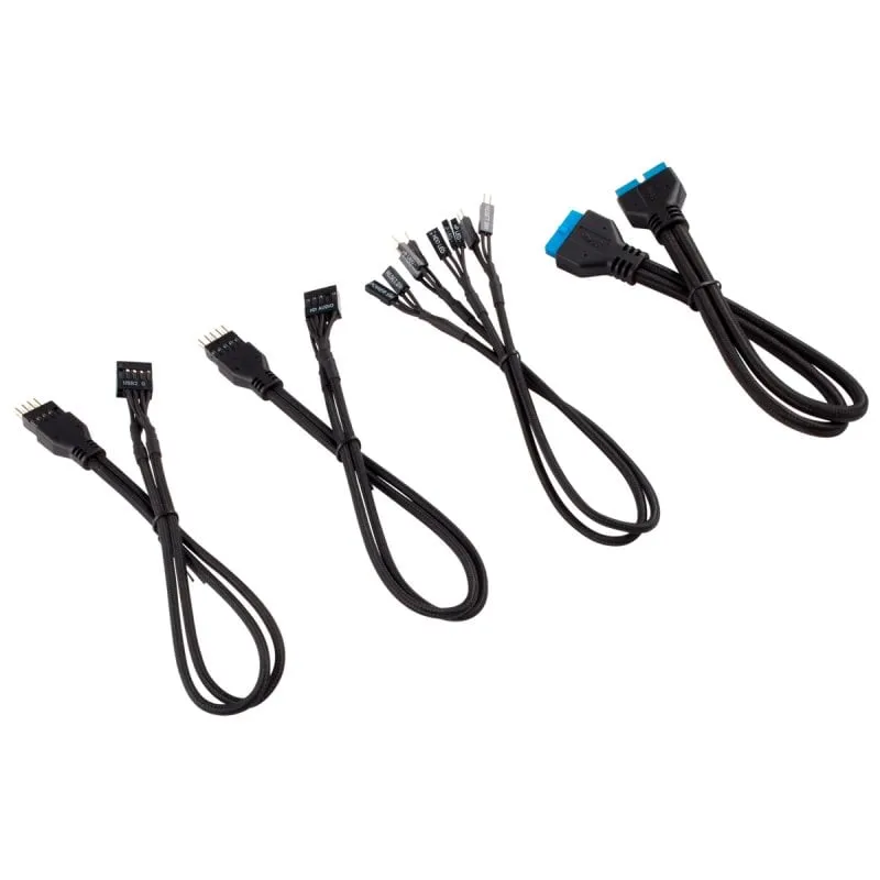 Kit di estensione del pannello anteriore Corsair da 30 cm nero - immagine 1