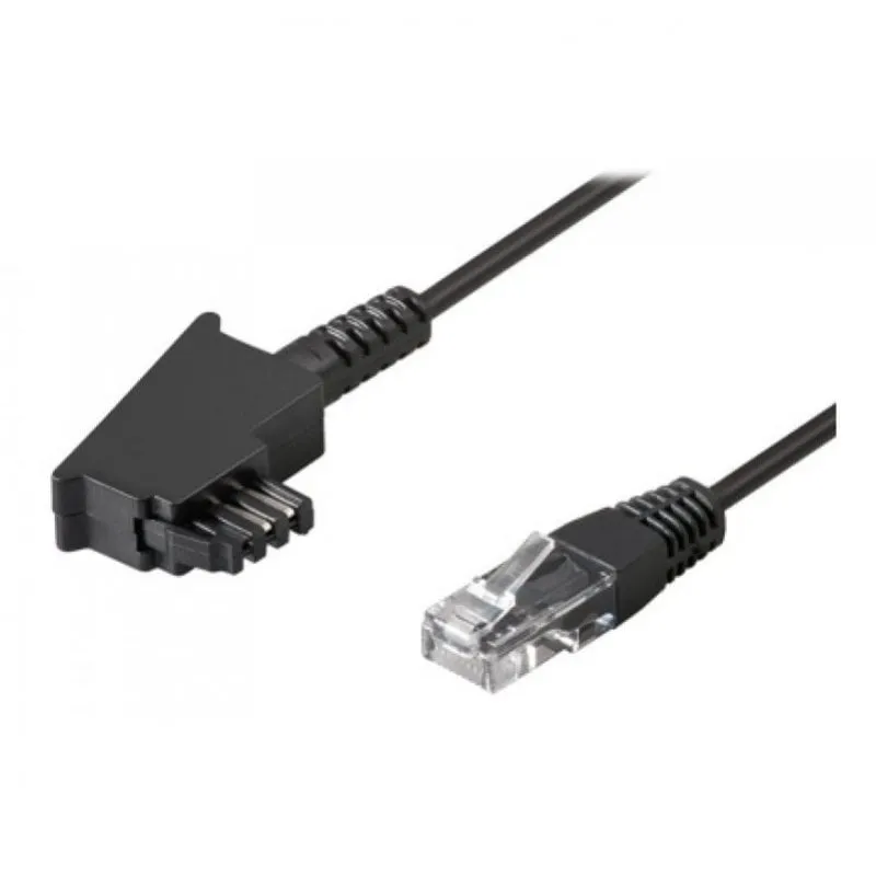 Cavo Goobay TAE-F a RJ-45 maschio/maschio 15 m Nero - immagine 1