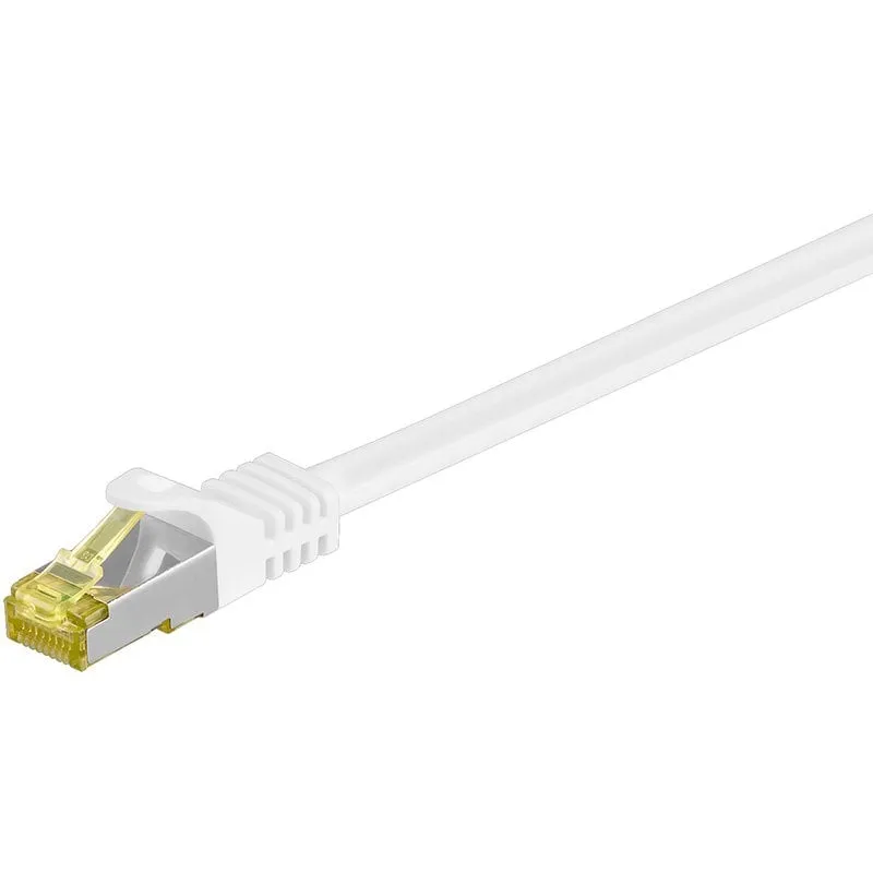 Cavo di rete Goobay RJ45 Cat.7 1,5 m Bianco - immagine 1