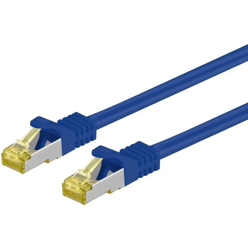 Cavo di rete Goobay SFTP CAT7 2 m Blu - immagine 1