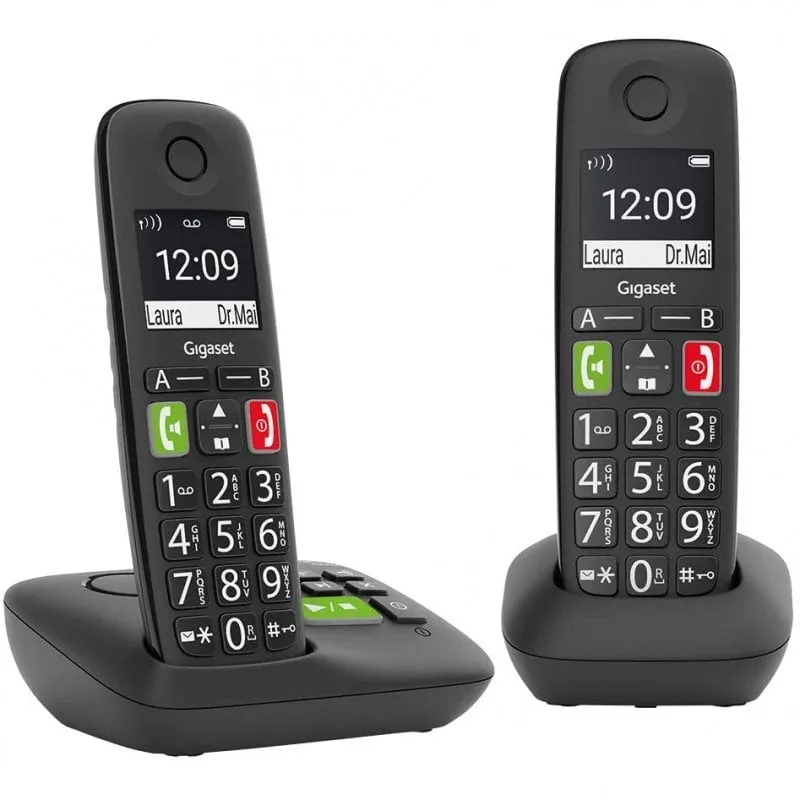Telefono Cordless Gigaset E290A Duo Nero - immagine 1