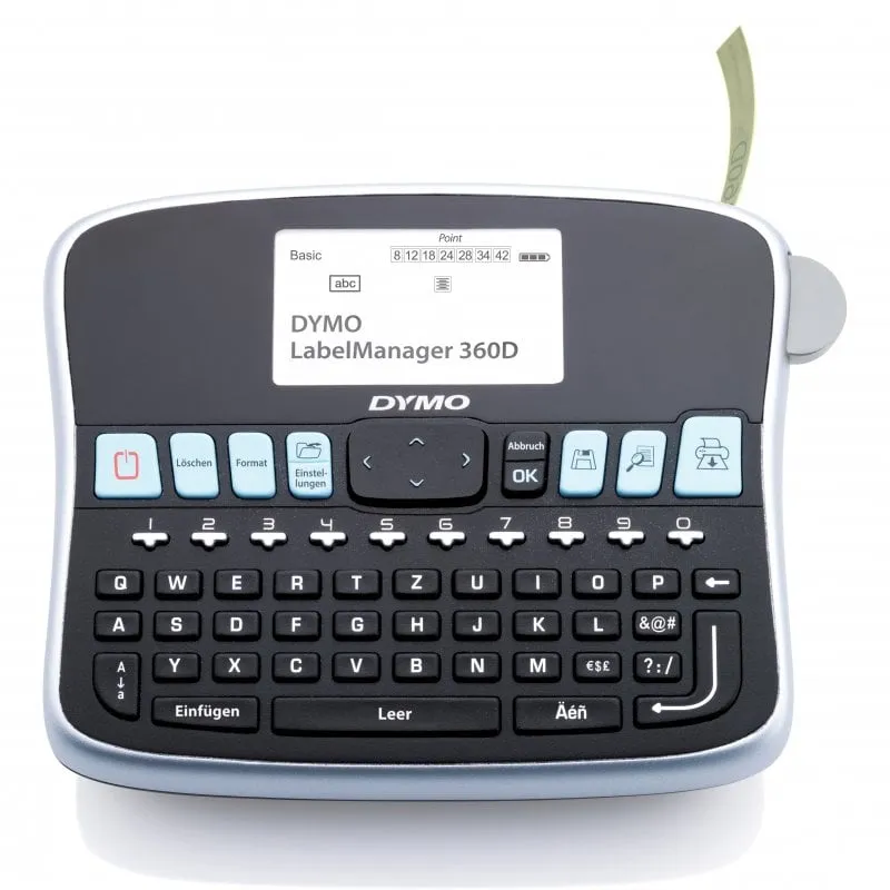 DYMO LabelManager 360D stampante per etichette (CD) Trasferimento termico 180 x 180 DPI 12 mm/s Cablato D1 QWERTY - immagine 1