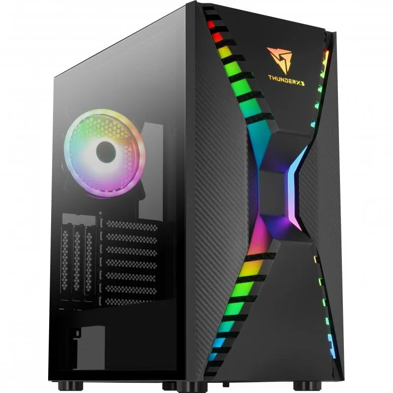 Aerocool ThunderX3 CRONUSBK ARGB Vetro temperato USB 3.0 - immagine 1