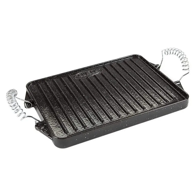 Piastra Griglia Rettangolare In Ghisa Smaltata Garcima 21x27cm - immagine 1