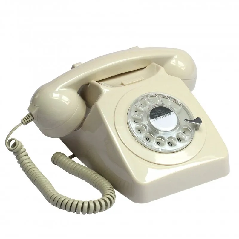 Telefono fisso rotativo GPO 746 retrò avorio - immagine 1