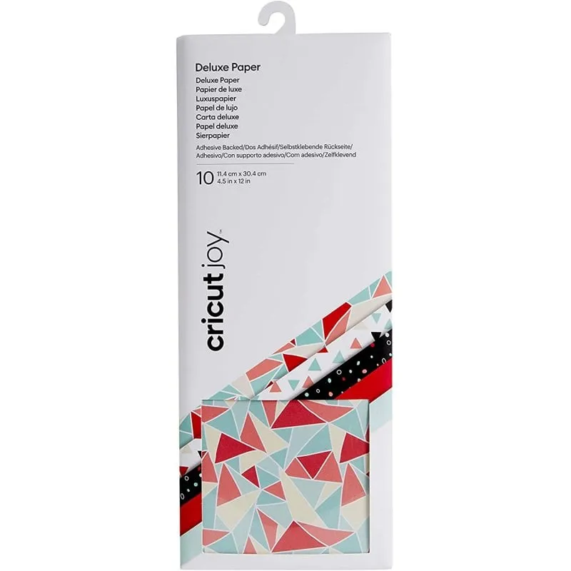 Cricut Joy Confezione da 10 fogli di carta adesiva 4,5 x 12 pollici Campionatore caleidoscopio - immagine 1