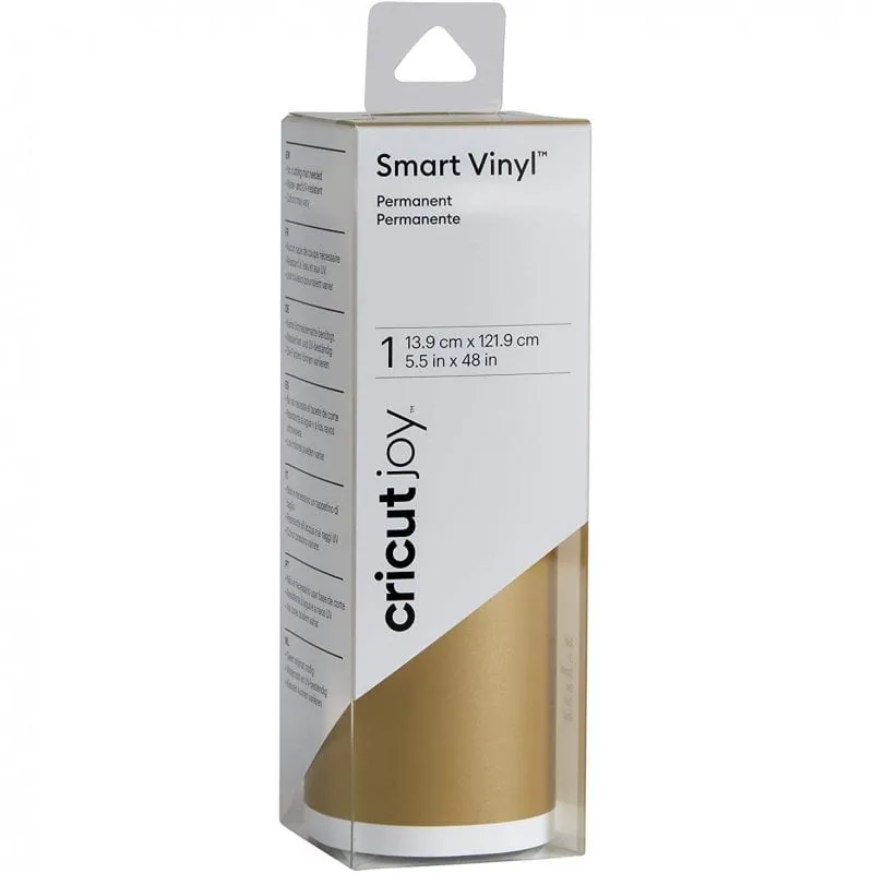 Vinile adesivo permanente Cricut Joy 13,9 x 121,9 cm Oro - immagine 1