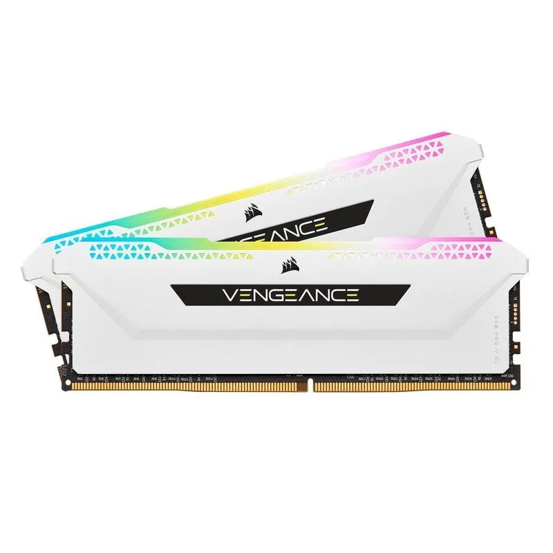 Corsair Vengeance RGB Pro SL Bianco DDR4 3200 PC4-25600 32 GB 2x16 GB CL16 - immagine 1
