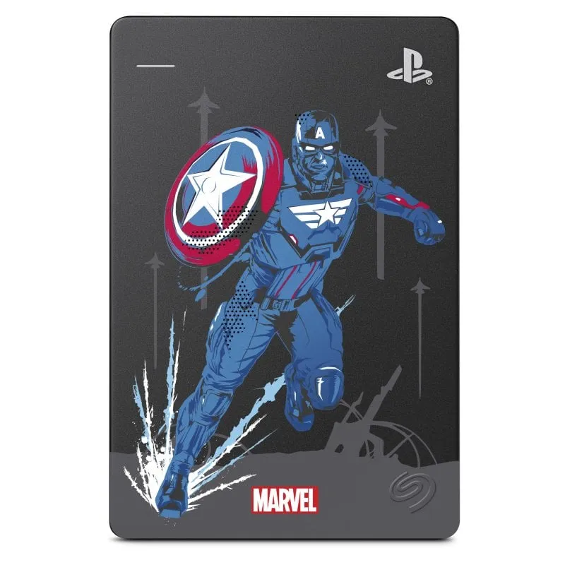 Seagate Game Drive HDD 2TB USB 3.0 Avengers Edition Capitan America per PS4 - immagine 1