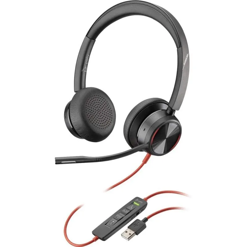 Cuffie USB nere Poly Blackwire 8225M - immagine 1