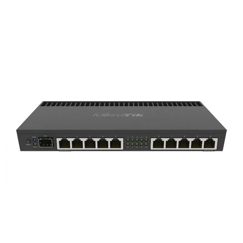 Mikrotik RB4011IGS+RM Router Ethernet 10 porte RJ45 Gigabit PoE + 1 porta SFP+ 10G - immagine 1