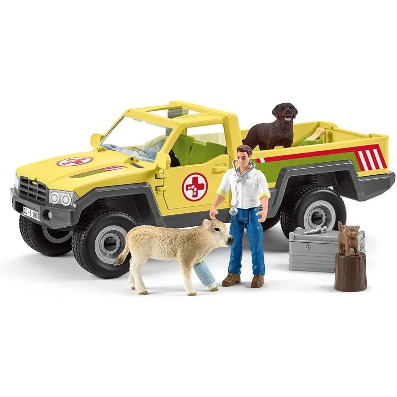 Kit di figure Schleich Visita del veterinario in fattoria - immagine 1