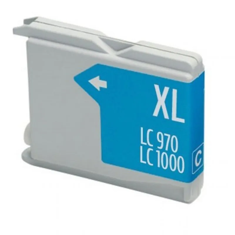 Cartuccia d'inchiostro Inkpro compatibile con Brother LC970XL/1000XL ciano - immagine 1