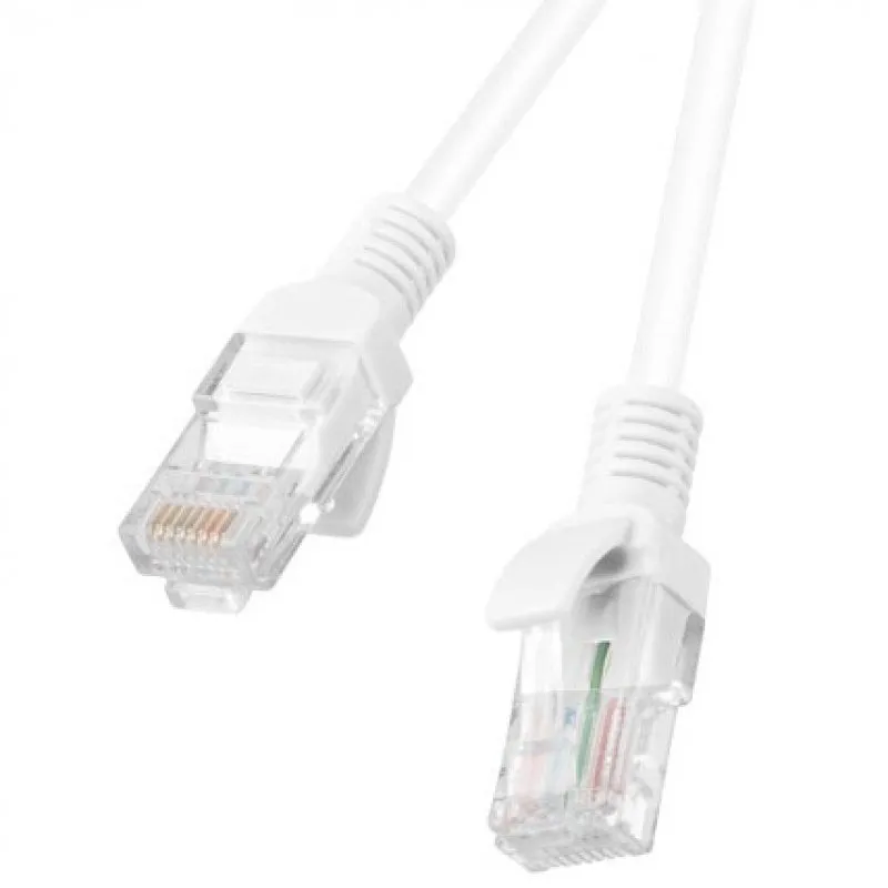 Cavo di rete Lanberg RJ45 UTP Cat.5e 50 cm Bianco - immagine 1