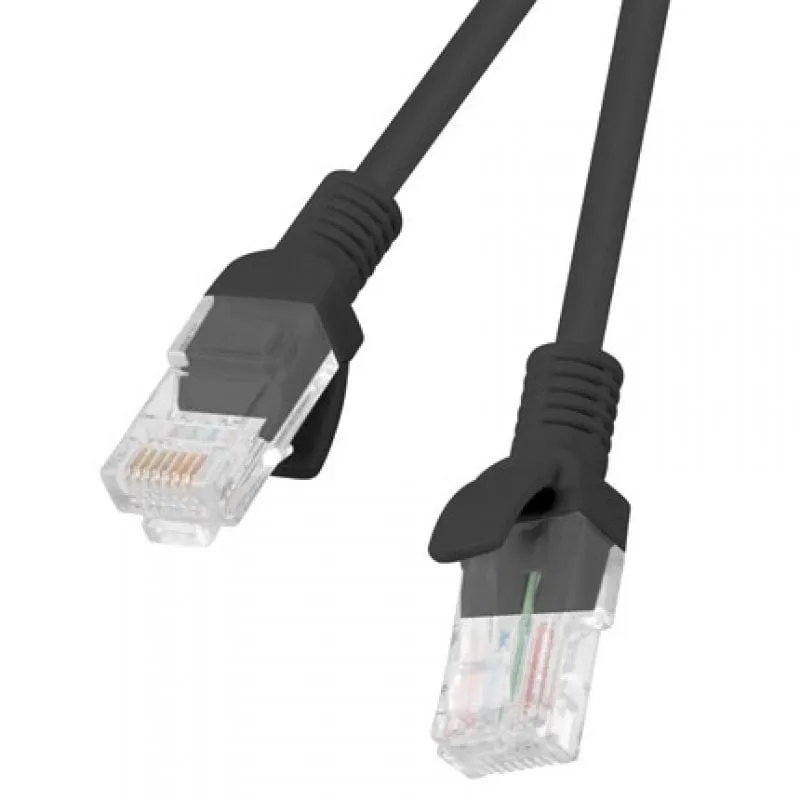 Cavo di rete Lanberg RJ45 UTP Cat.6 1m Nero - immagine 1