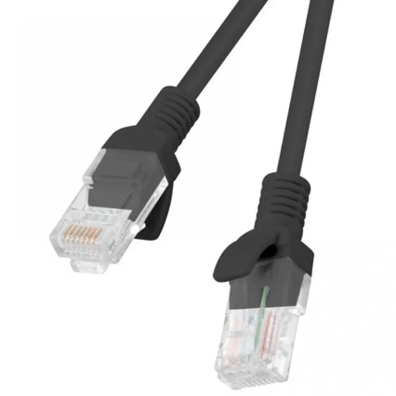 Cavo di rete Lanberg RJ45 UTP Cat.6 10 m Nero - immagine 1