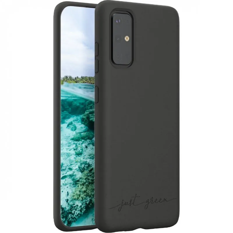 Funda per smartphone Just Green Biodegradabile Nera Flessibile per Galaxy S20 - immagine 1