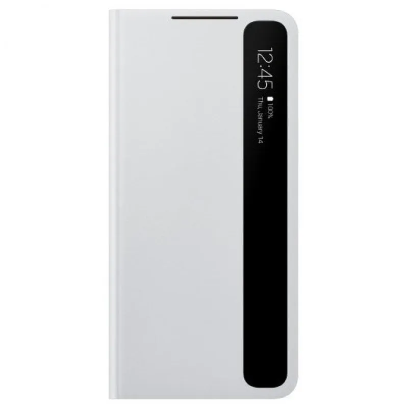Samsung Clear View Cover per Galaxy S21+ 5G (2021), Light Gray - immagine 1