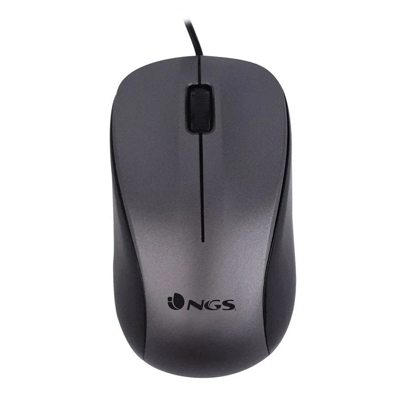 NGS CREW mouse Ambidestro USB tipo A Ottico 1200 DPI Nero - immagine 1