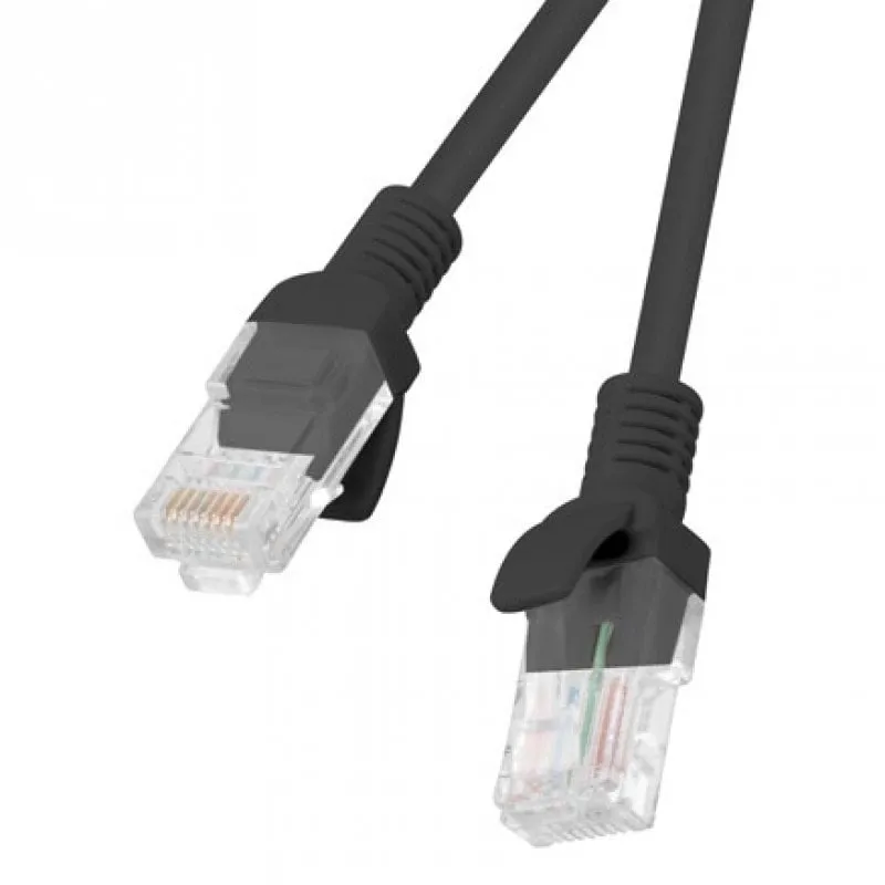 Cavo di rete Lanberg RJ45 UTP Cat.5e 5m Nero - immagine 1