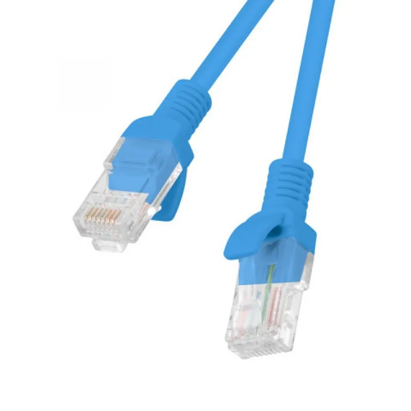 Cavo di rete Lanberg RJ45 UTP Cat.6 50 cm Blu - immagine 1