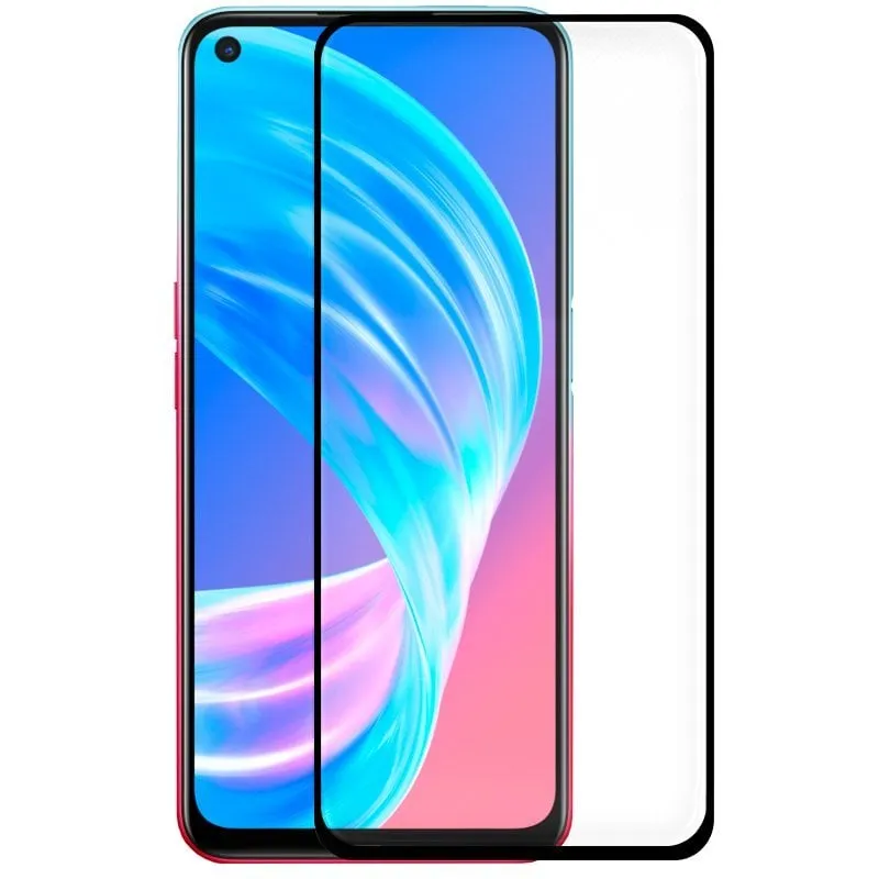 Fantastica protezione per schermo in vetro temperato nero Full 3D per Oppo A73 5G - immagine 1