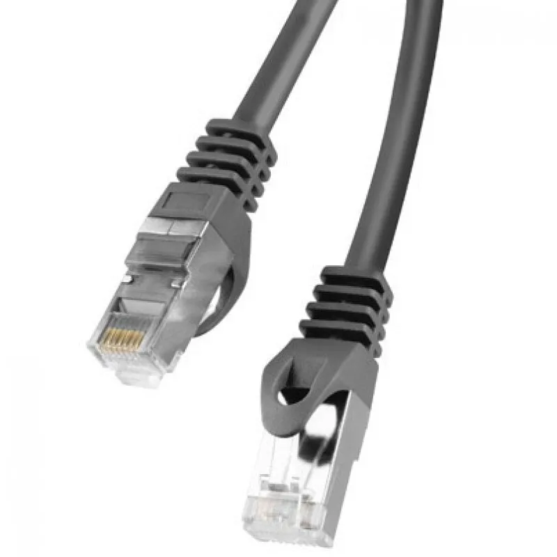 Cavo di rete Lanberg RJ45 Cat.6 FTP 25 cm Nero - immagine 1