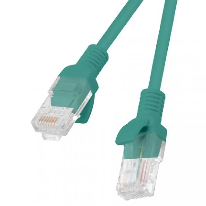 Cavo di rete Lanberg RJ45 UTP Cat.5e 1,5 m Verde - immagine 1