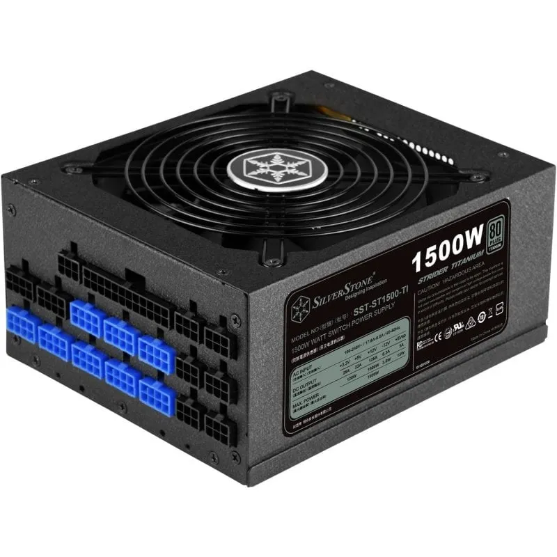 SilverStone ST1500-TI V1.1 1500W 80 Plus Titanio Modulare - immagine 1