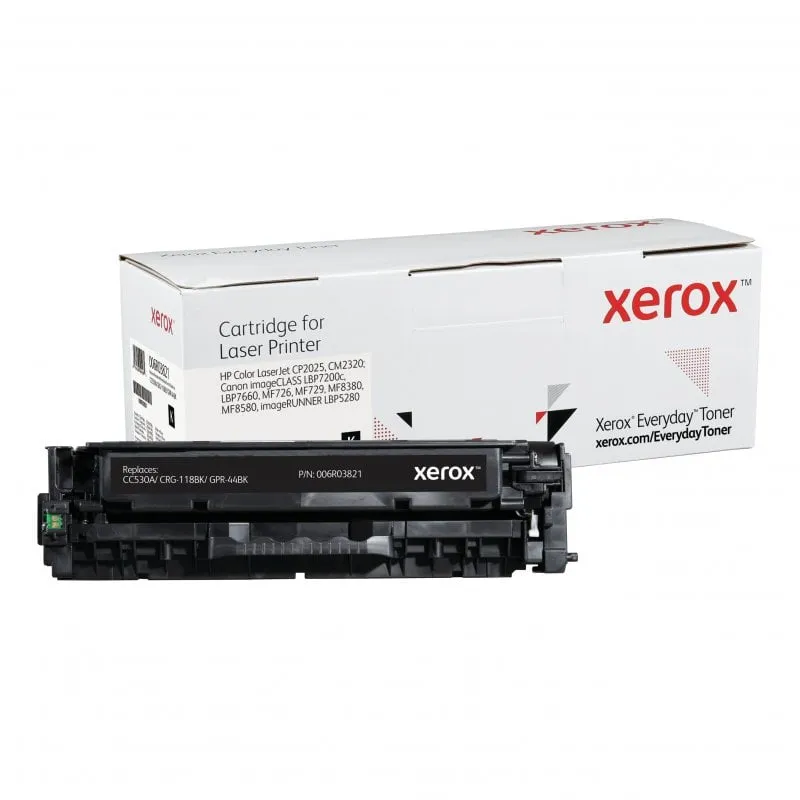 Everyday Toner (TM) Nero di Xerox compatibile con 304A (CC530A/ CRG-118BK/ GPR-44BK) - immagine 1