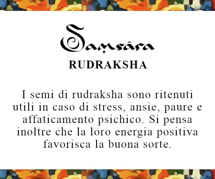 Samsara Bracciale Tibetano Buddista Lunghezza Regolabile – Bracciale con Perline in Pietra Naturale, Filo in Cotone Cerato ad Alta Resistenza (RUDRAKSHA) - immagine 2
