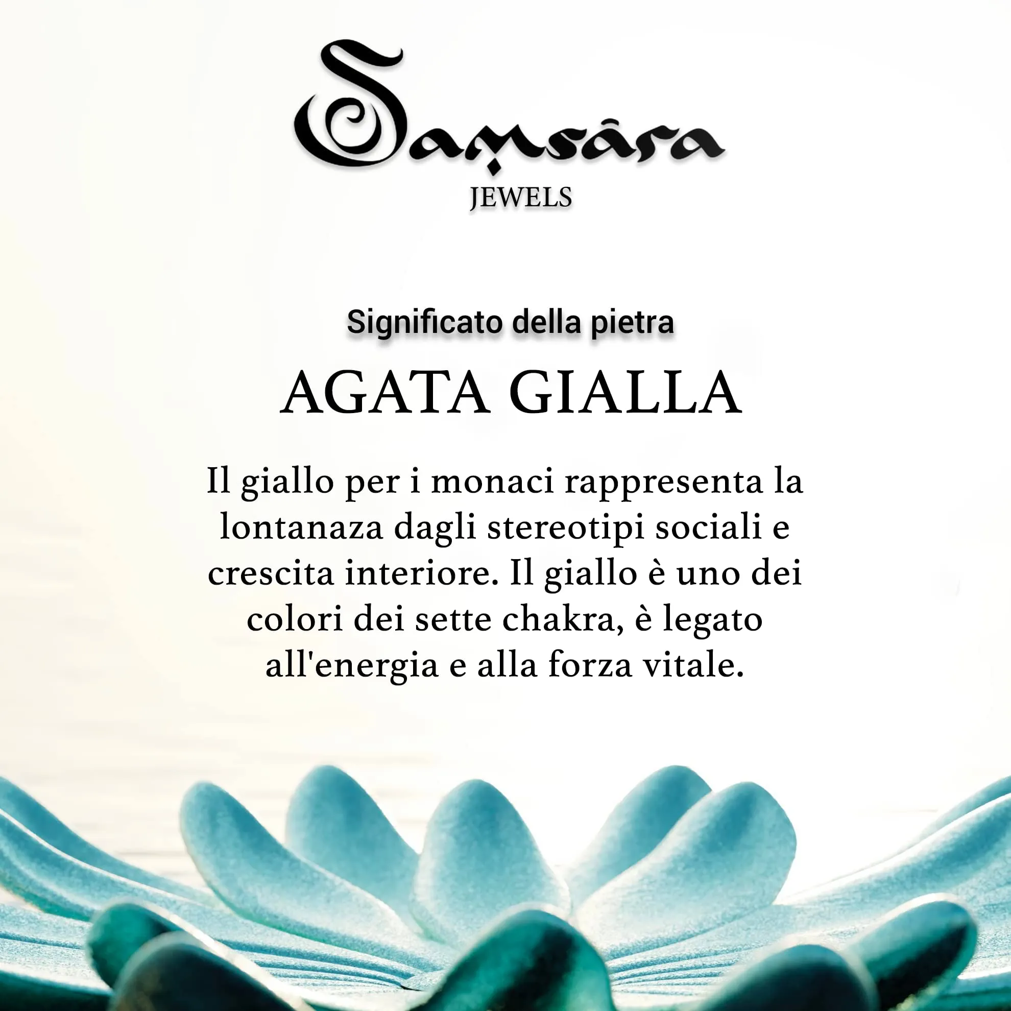 Samsara Bracciale Tibetano Buddista Lunghezza Regolabile – Bracciale con Perline in Pietra Naturale, Filo in Cotone Cerato ad Alta Resistenza (AGATA GIALLA) - immagine 2
