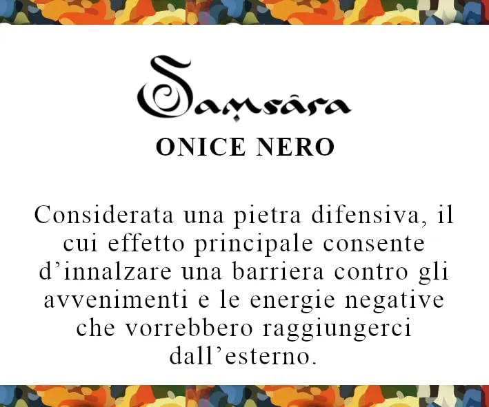 Samsara Bracciale Tibetano Buddista con Onice Nero Lucido, Lunghezza Regolabile, Gioiello Ispirato alla Tradizione Spirituale con Filo in Cotone Cerato Resistente, Accessorio Unisex Artigianale - immagine 2