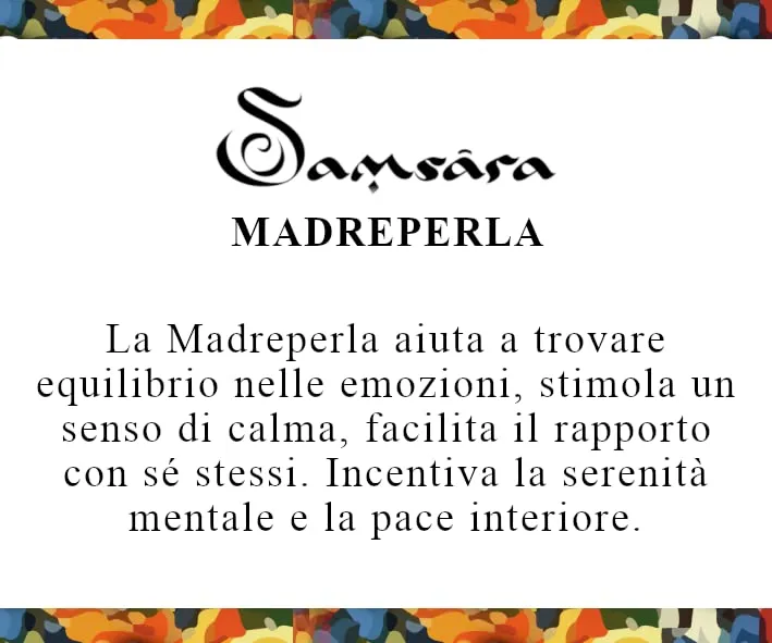 Samsara Bracciale Tibetano in Madreperla, Regolabile, Filo in Cotone Cerato, Perline Naturali 0,8 mm, Chiusura in Ottone, Accessorio Uomo Donna, Stile Buddista Artigianale - immagine 2