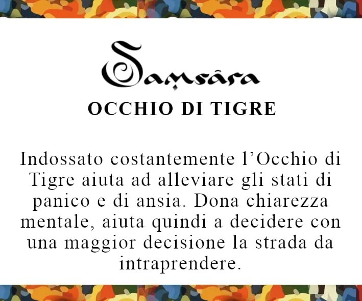 Samsara - Bracciale Uomo - Donna | Stile Tibetano - Buddista | Lunghezza Regolabile – Bracciale con Perline in Pietra Naturale - Filo in Cotone Cerato ad Alta Resistenza - (Occhio di Tigre) - immagine 2