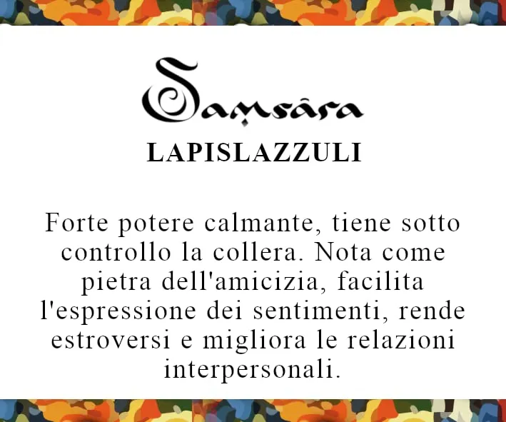 Samsara Bracciale Tibetano Ispirazione Buddista con Lapislazzuli, Lunghezza Regolabile, Gioiello Artigianale con Filo in Cotone Cerato ad Alta Resistenza e Chiusura in Ottone - immagine 2